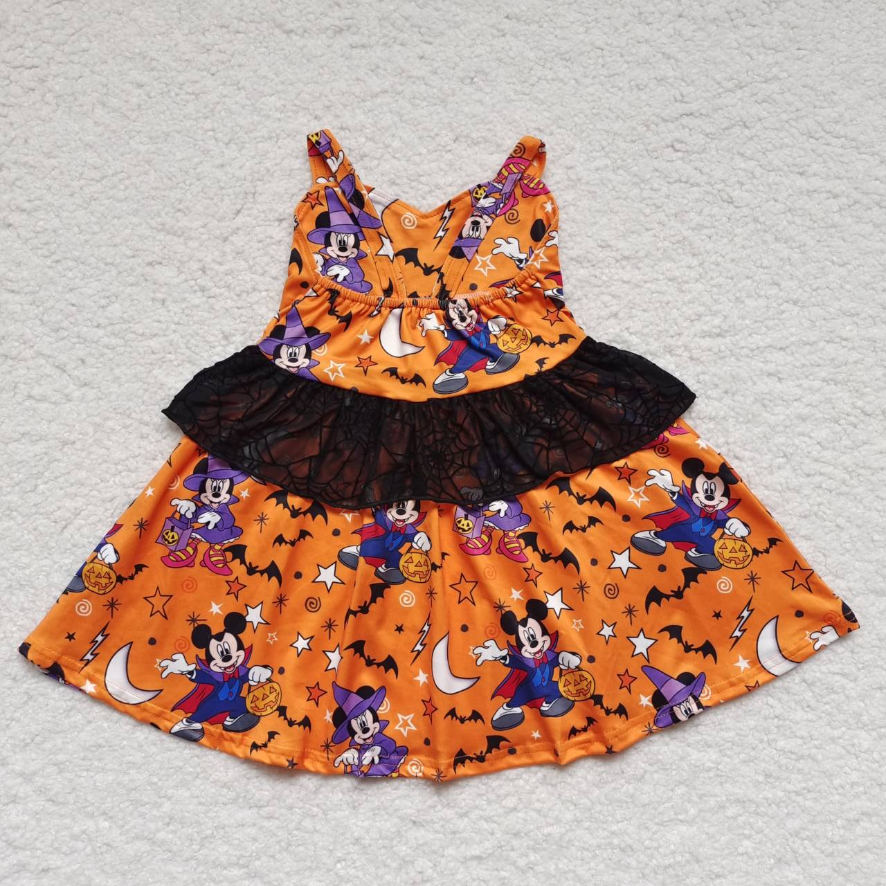 Halloween strap cartoon twirl dress