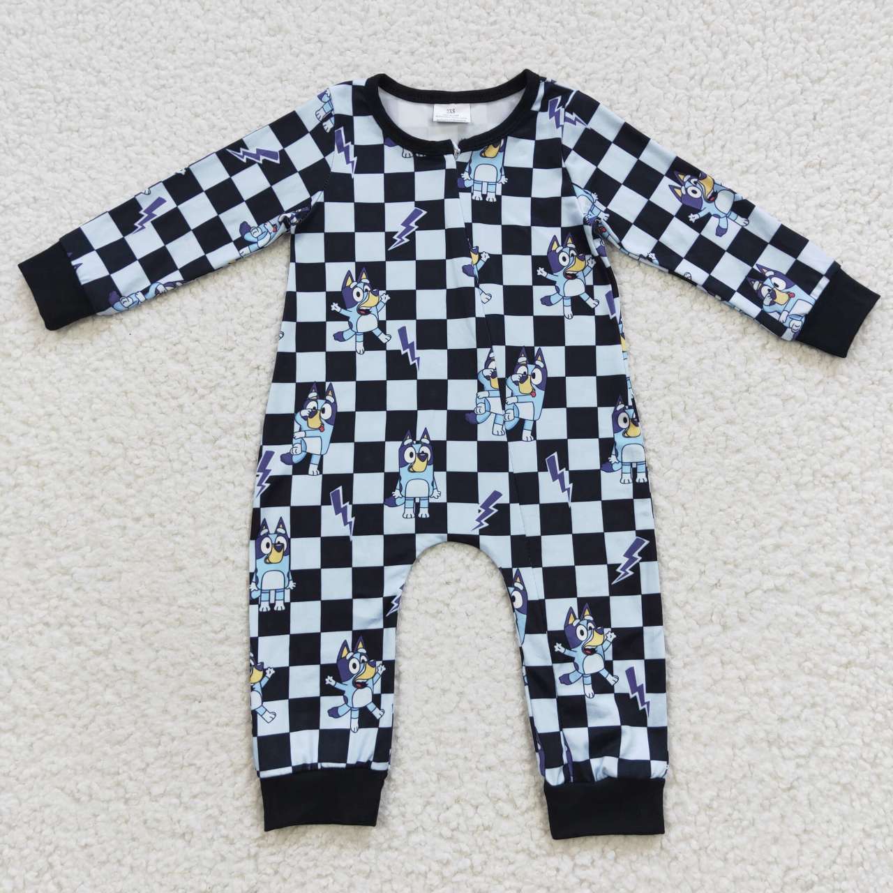 Checkered&blu*y PJs