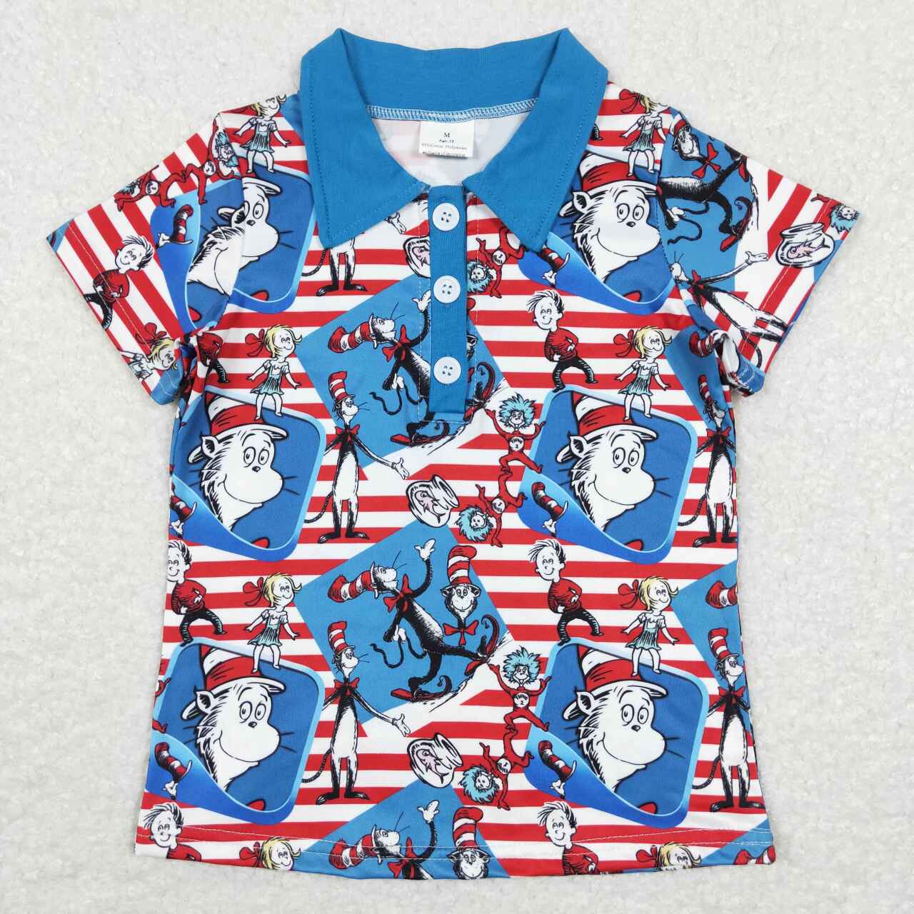 little boy dr seuss polo t-shirt