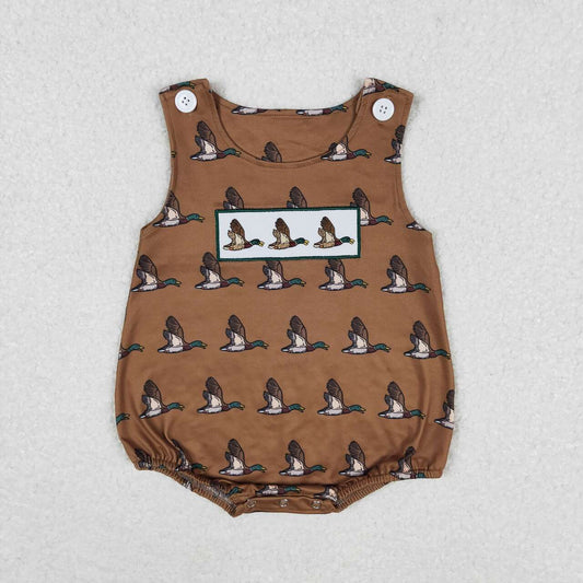 baby duck embroidery tank bubble