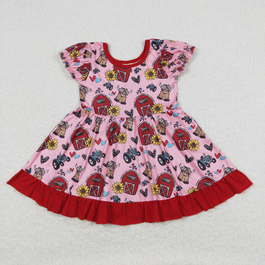 baby girl clothing farm life ruffle twirl dress