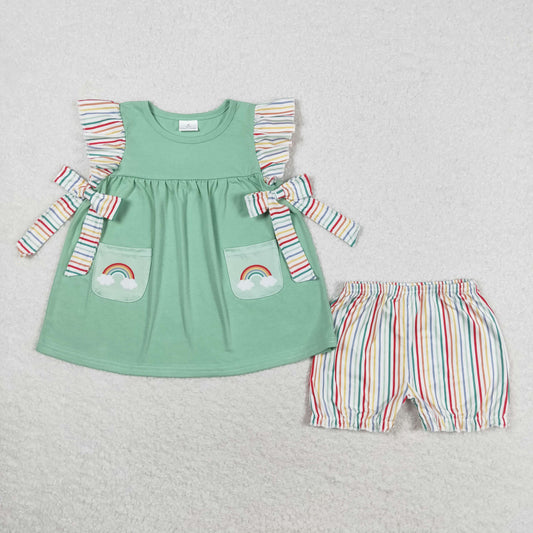 banana split rainbow tie bloomer set