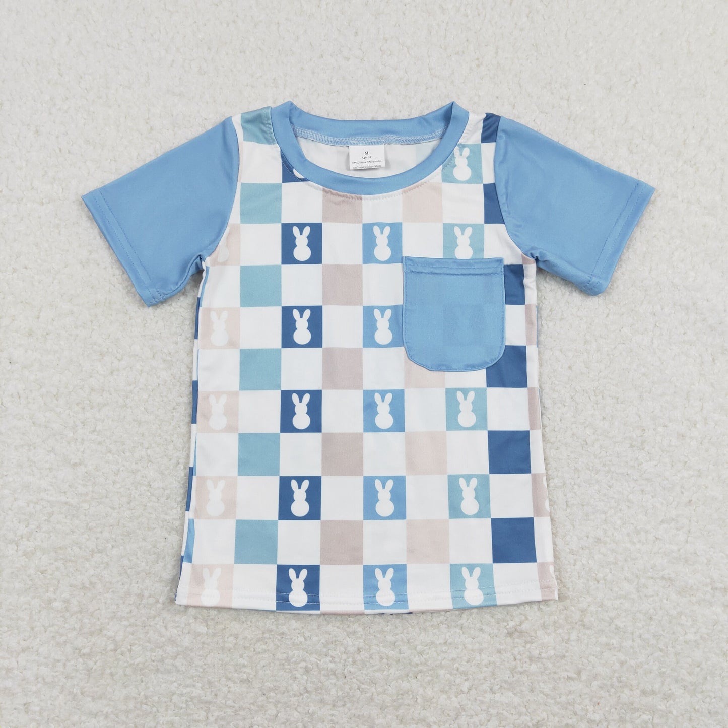 boys easter top blue peeps pocket tee