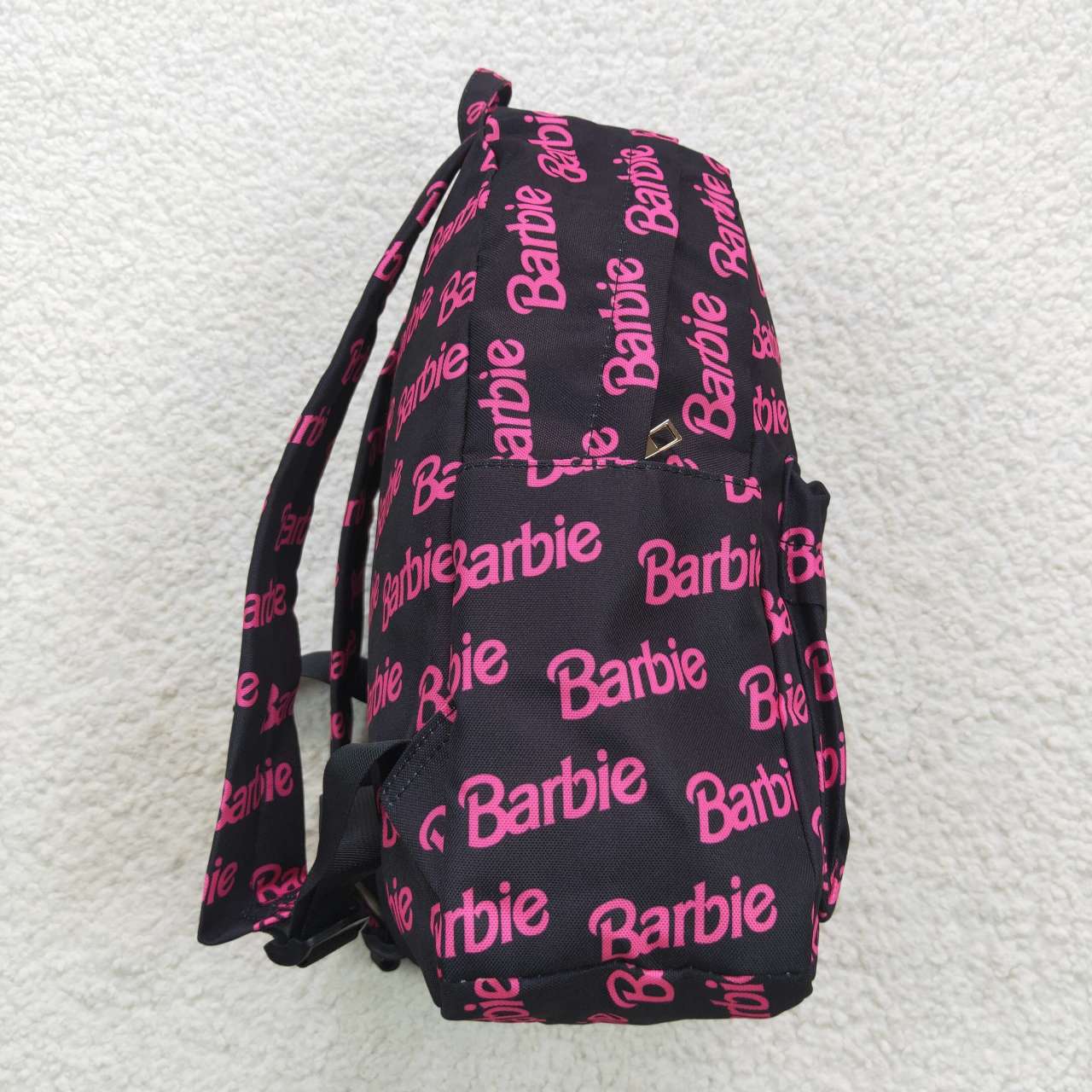 barbie words print kids school backpack bag