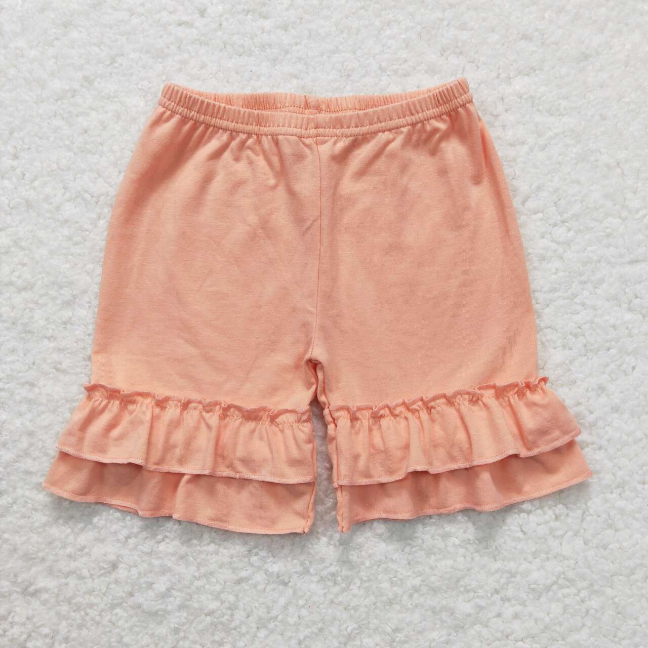 solid color ruffle shorts girl bottom