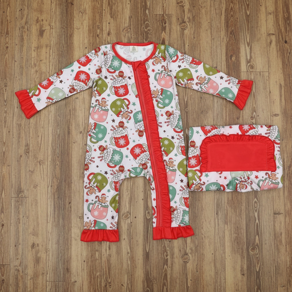 red ruffle cocoa zip sleeper – MiniSoulBoutiqueClothing