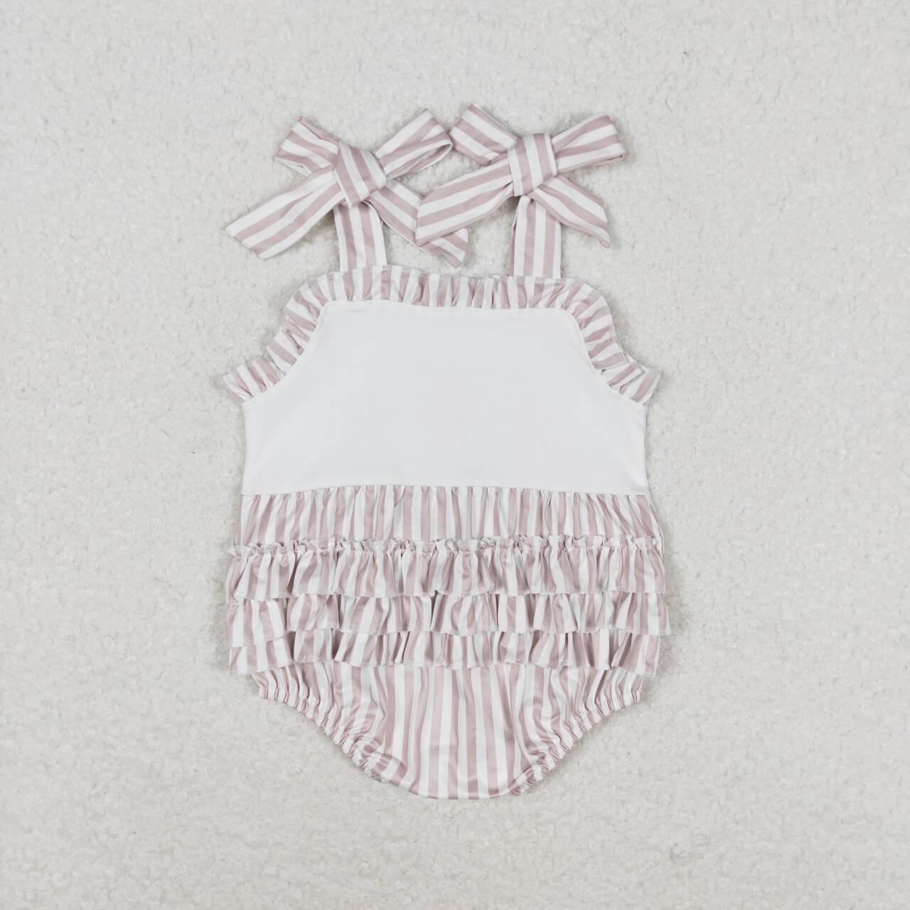 stripes starfish ruffle back strappy bubble