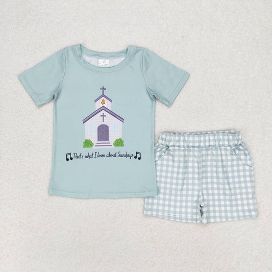 church shorts set boys clothing