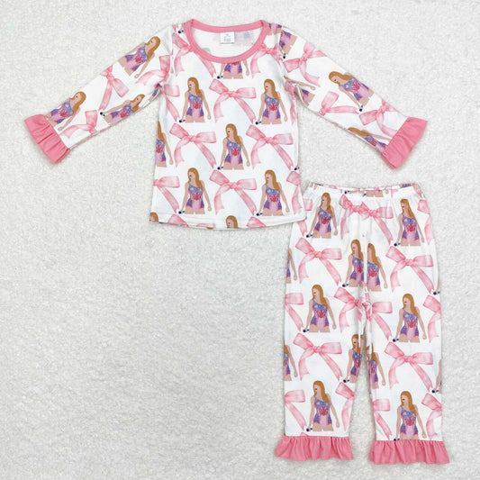 pink coquette swiftie bamboo pajama set