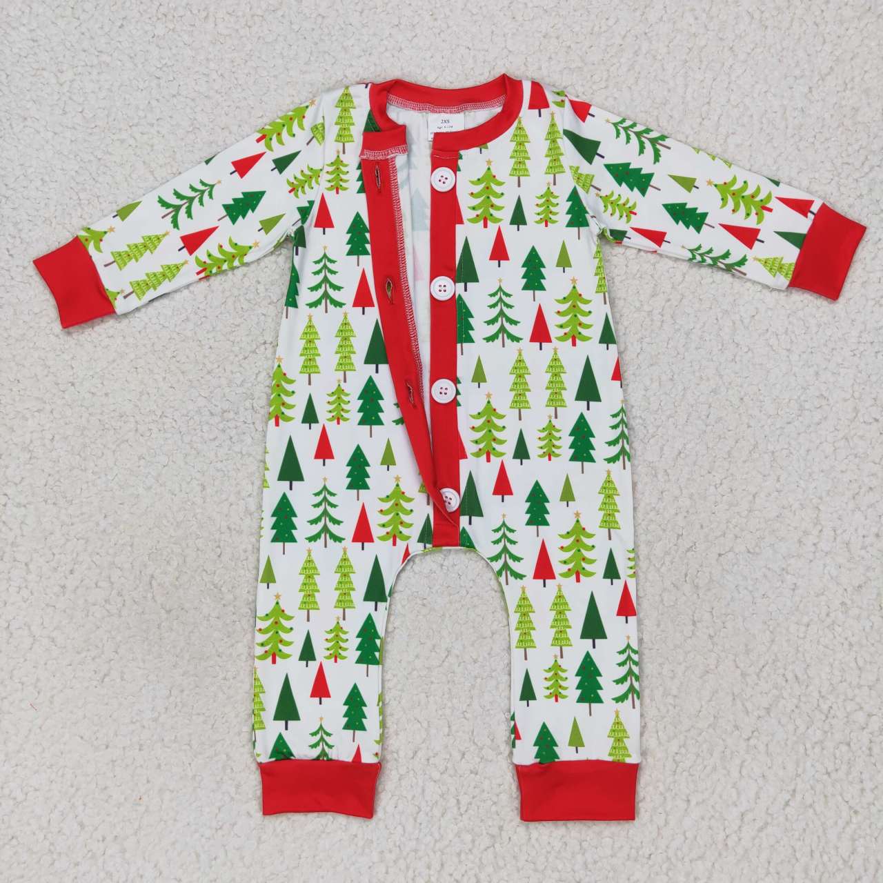 sibling baby boy christmas tree sleeper