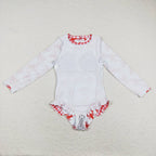 girl one pieces crawfish rash guard swimsuit