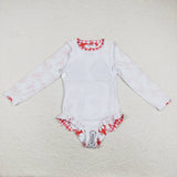 girl one pieces crawfish rash guard swimsuit
