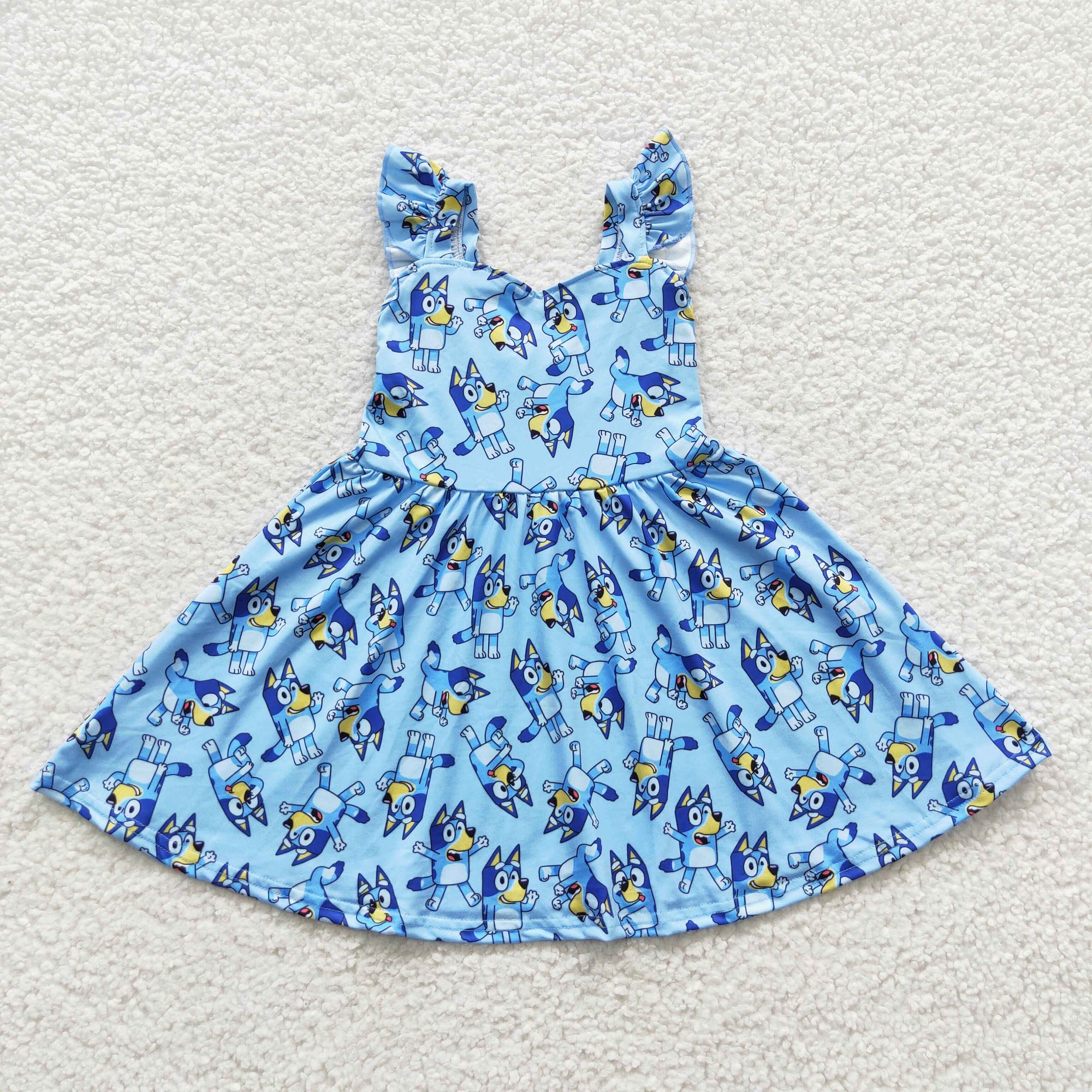 cute blu*y twirl dress in blue