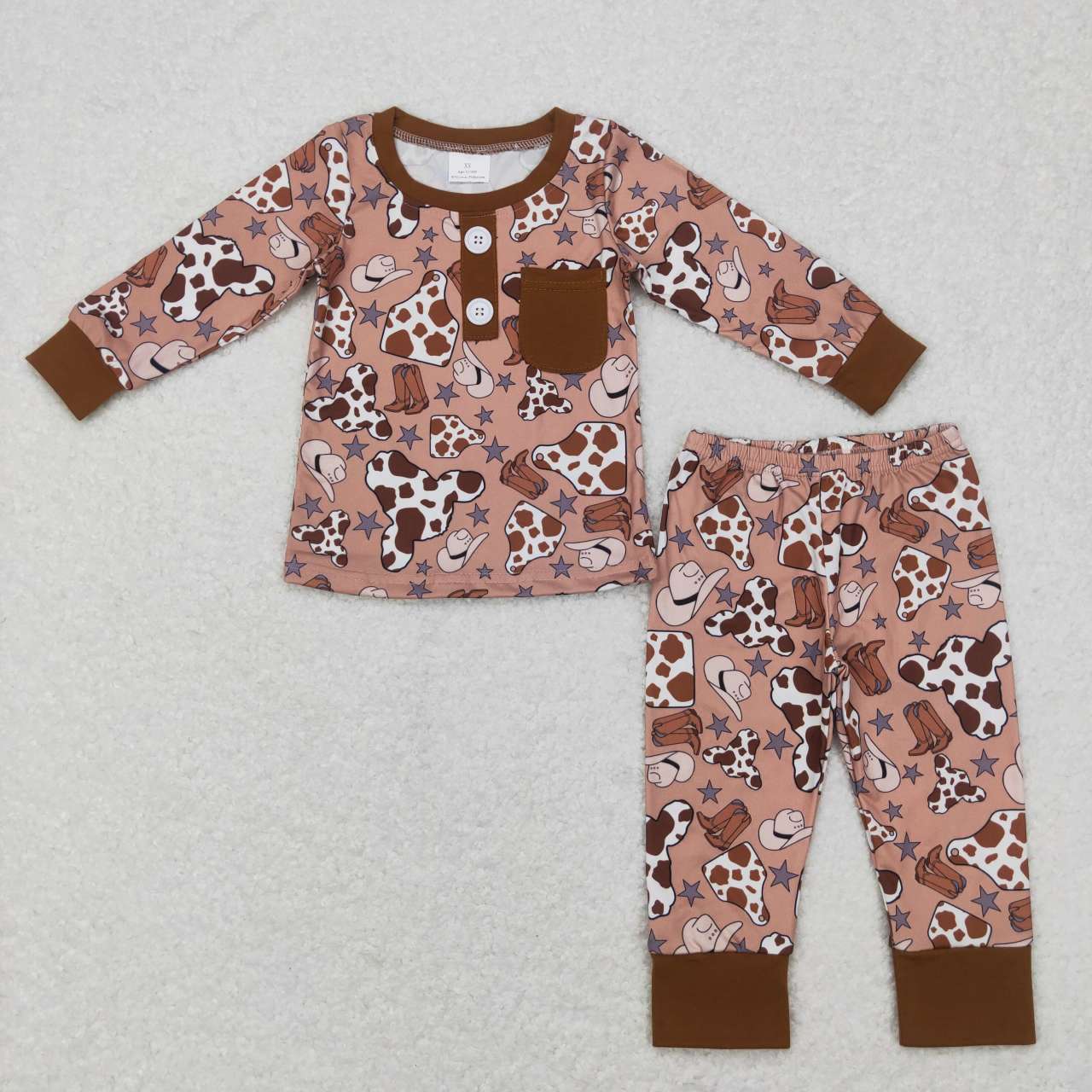 2pieces cowboy pajama