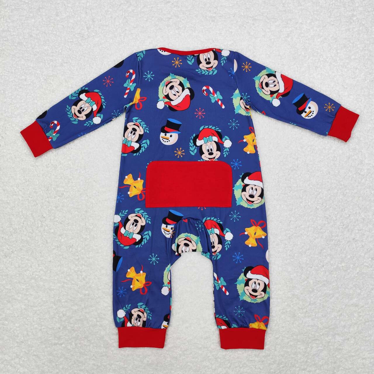 santa mouse snowman zip sleeper boy