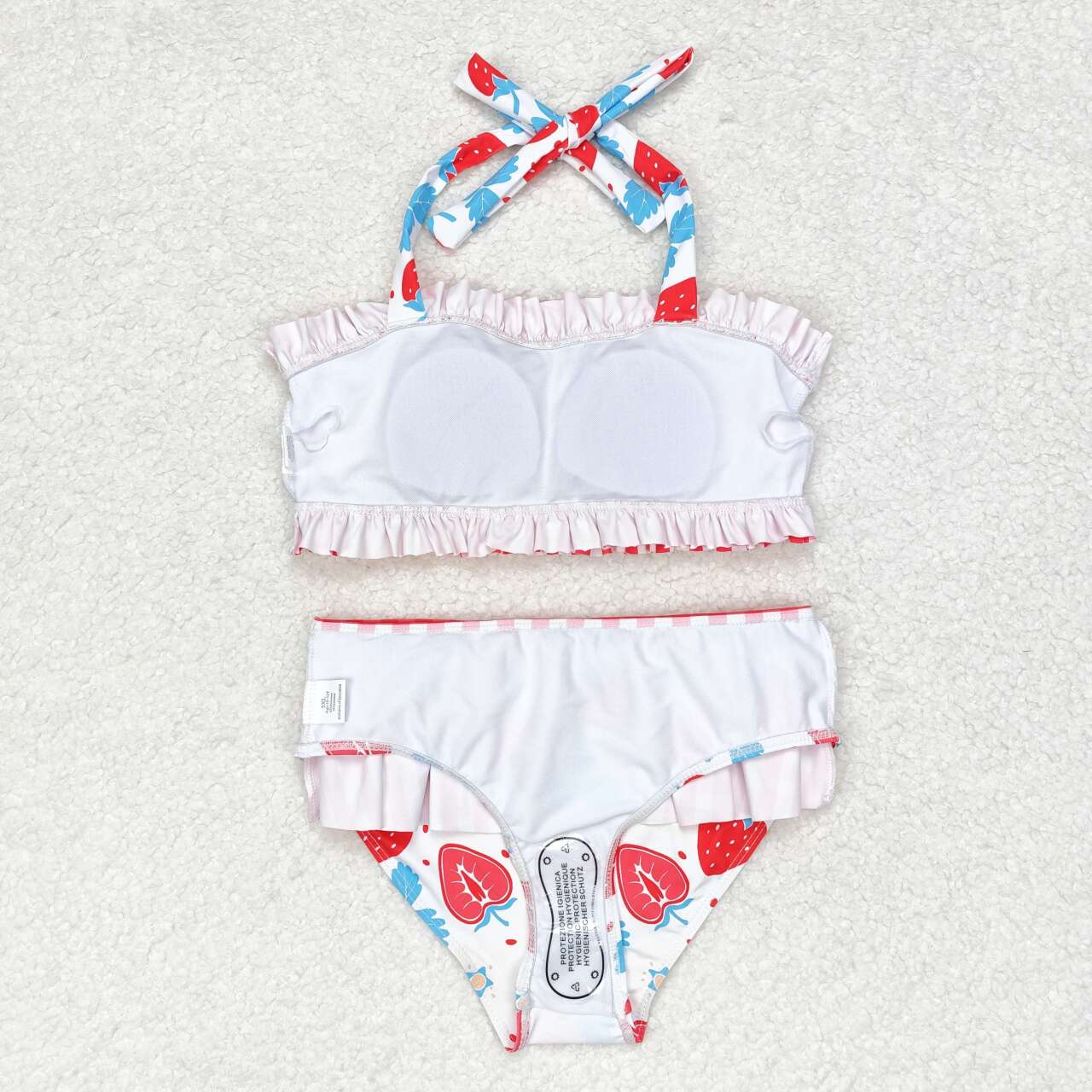 strawberry two piece swimsuit girl swimwear