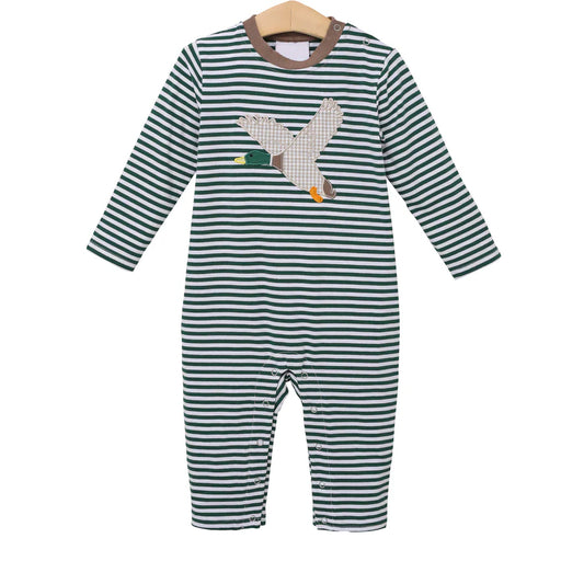 Pre order  stripe duck romper baby clothes