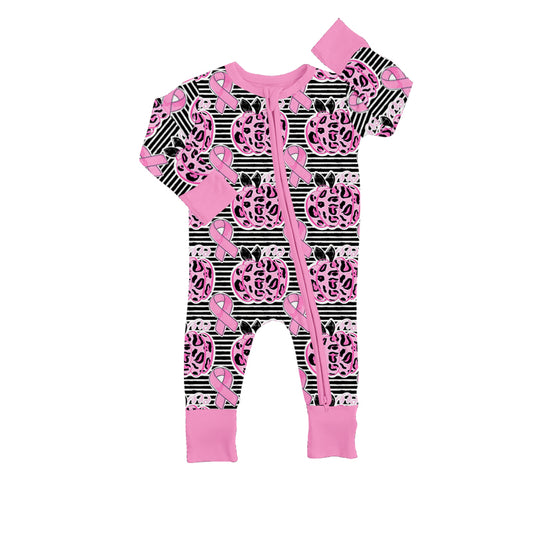 Pre order wear pink  in October long sleeve baby girl sleeper