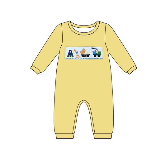 Pre order infant boy long sleeve zippy constructions