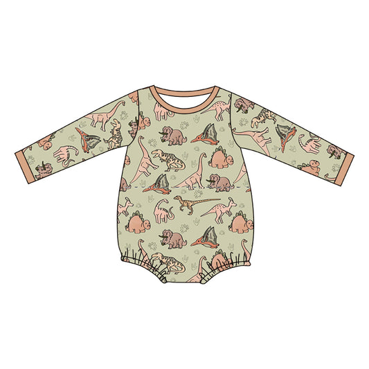 Pre order long sleeve dinosaur romper