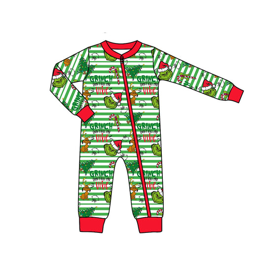 Pre order Grinchmas baby boy romper