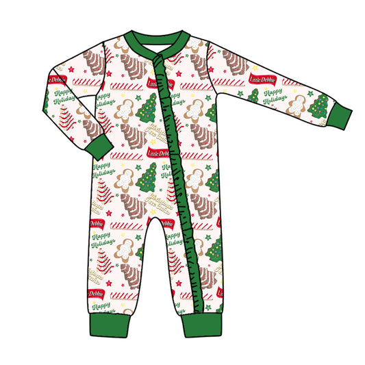 Pre order Debbie Holiday Snacks baby girl romper