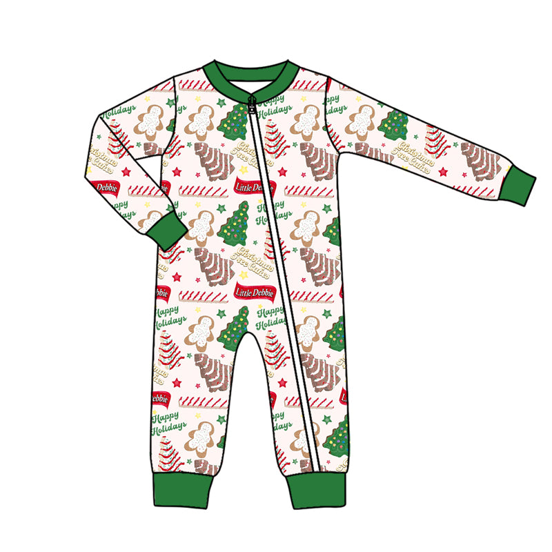 Pre order Debbie Holiday Snacks baby boy romper