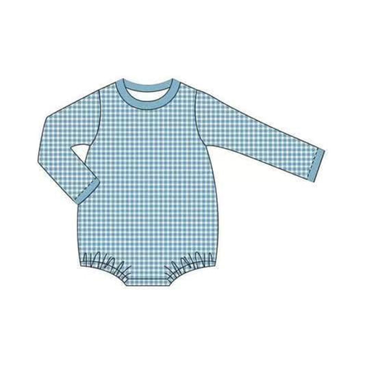 Pre order baby boy gingham bubble