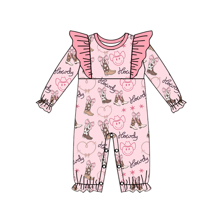 Pre order howdy cowgirl romper