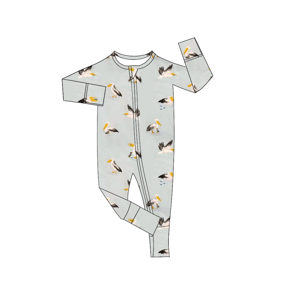 Pre order  duck print zippy infant clothes