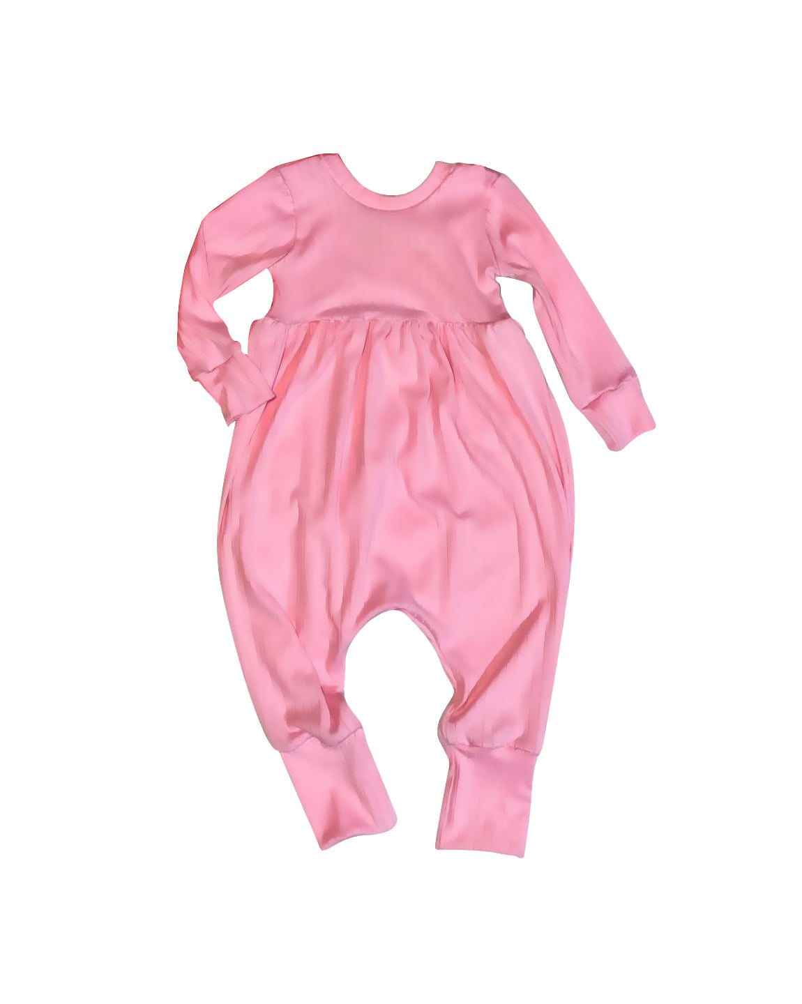 Pre order baby girl solid cotton pink romper