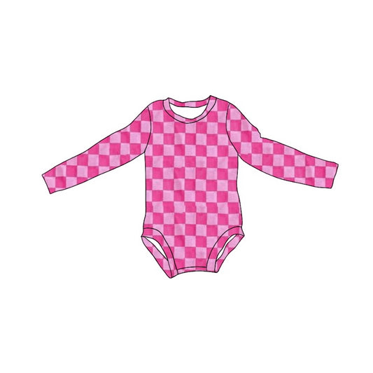 Pre order baby checkered bodysuit