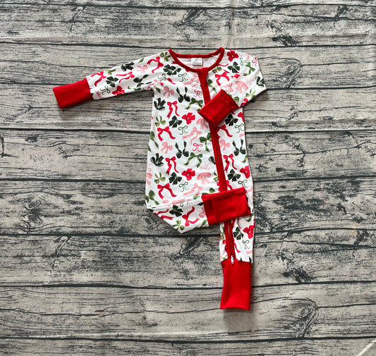 Pre order Christmas bow coquette sleeper