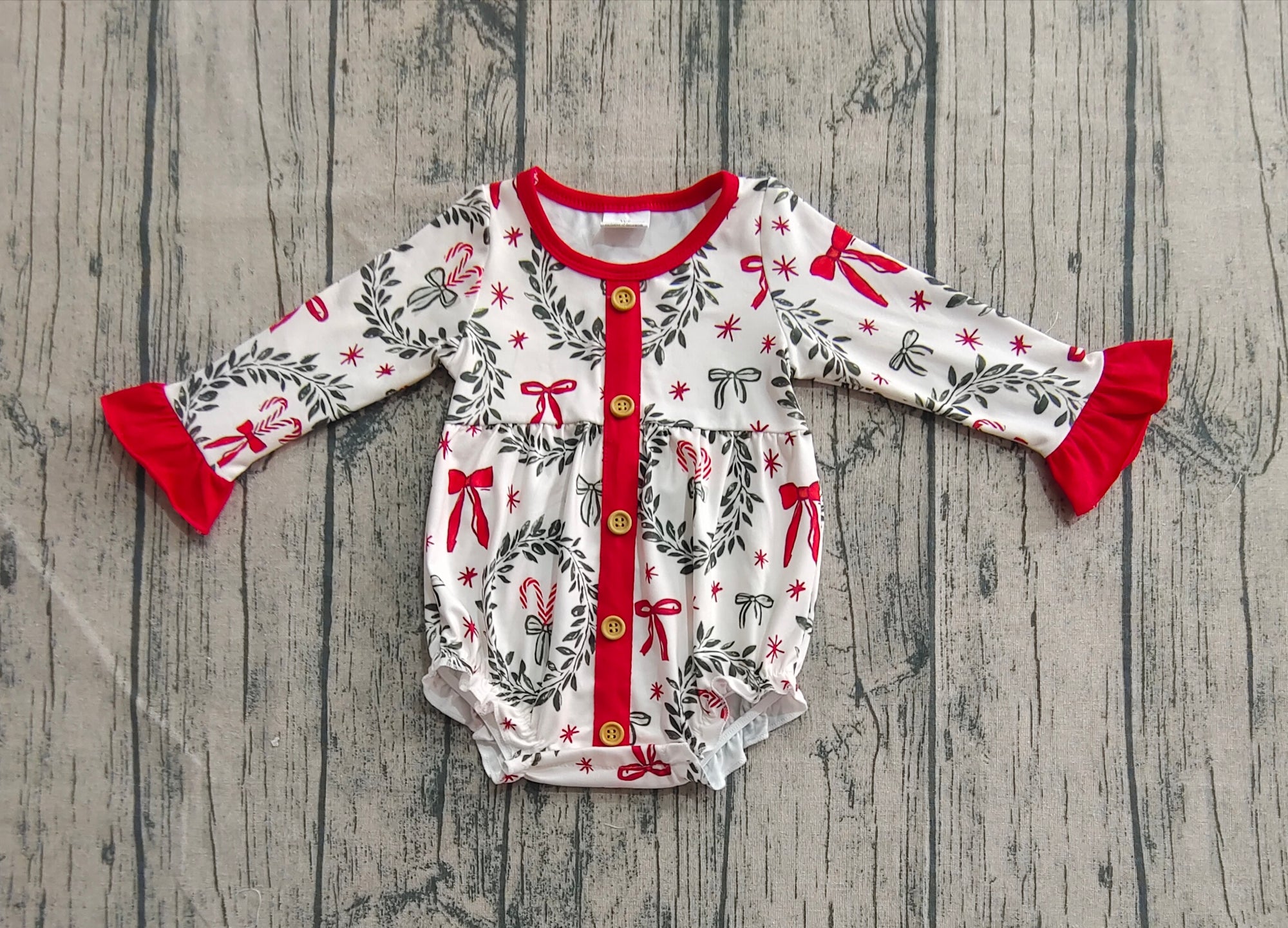 Mistletoe red bow bubble