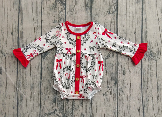 Mistletoe red bow bubble