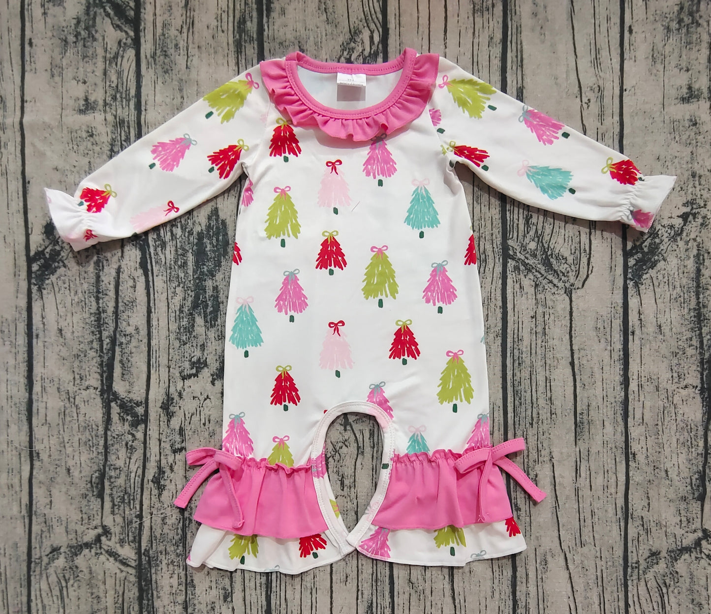 Pre order Christmas tree romper