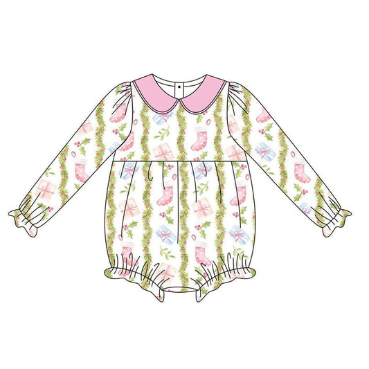 Pre order christmas baby girl bubble