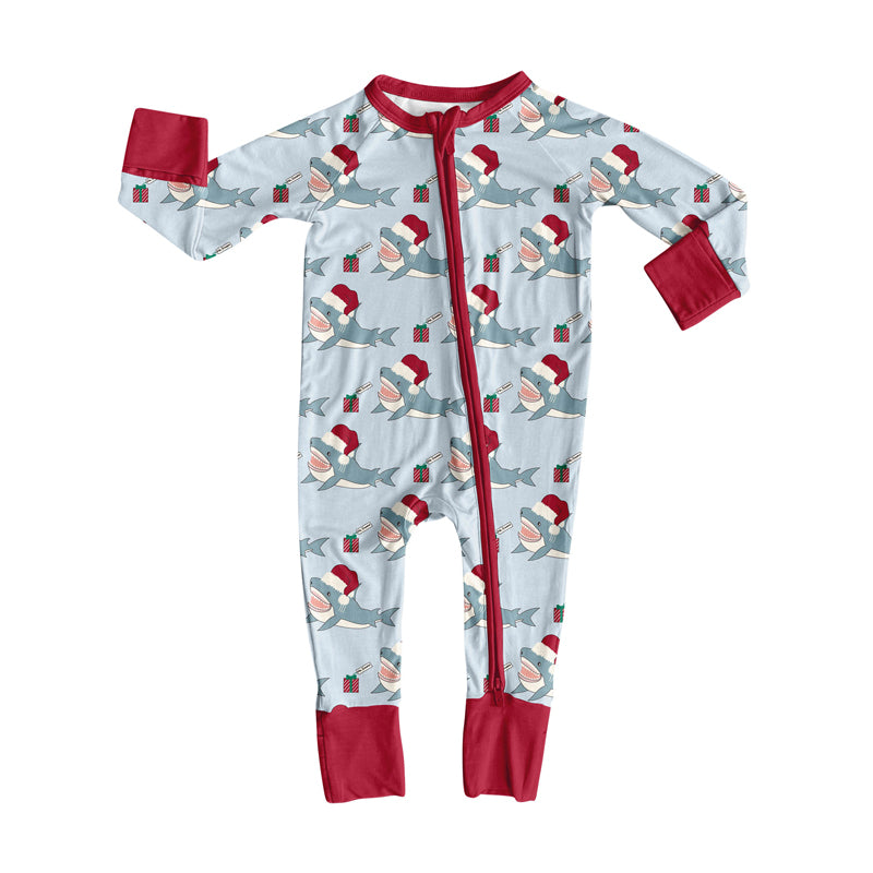 Pre order Christmas santa shark zippy sleeper