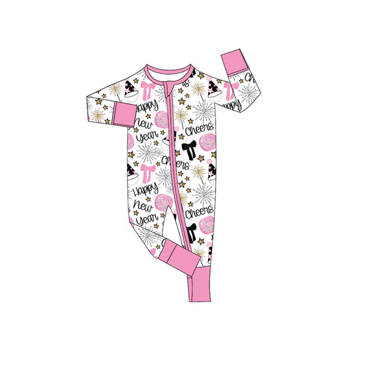 Pre order happy new year baby zipper sleeper