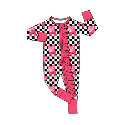 Pre order bow coquette pajama zip sleeper