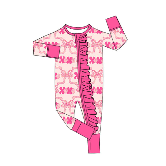 Pre order bow coquette pajama zip sleeper