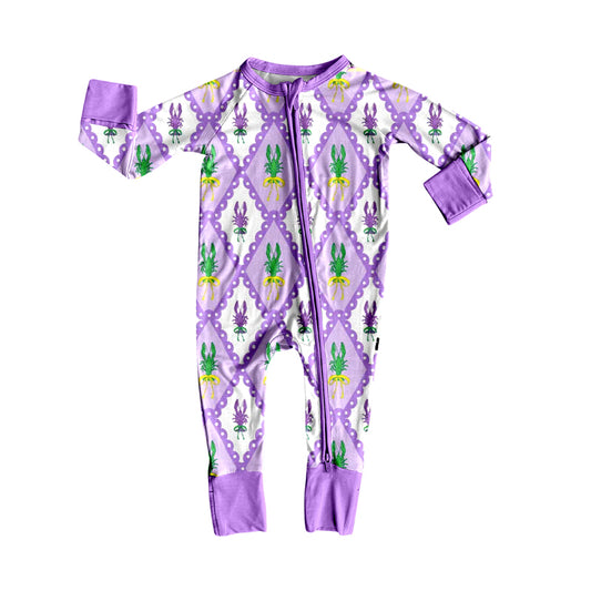 Pre order mardi gras girl zip sleeper