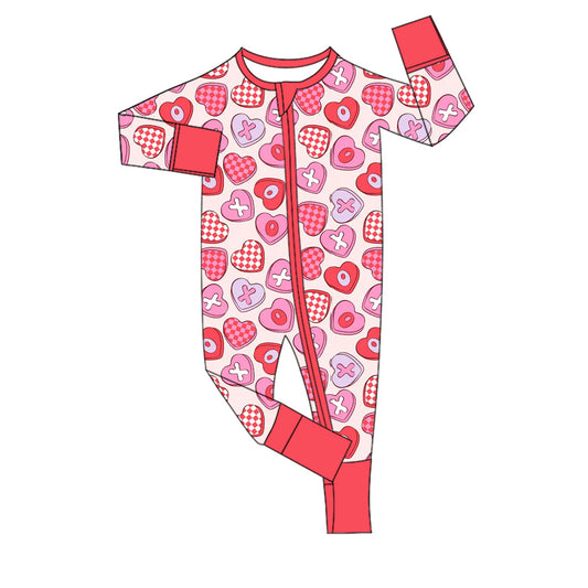Pre order valentine's day baby girl sleeper