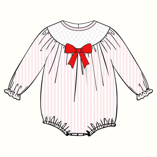Pre order Pink Stripes Girl Bubble