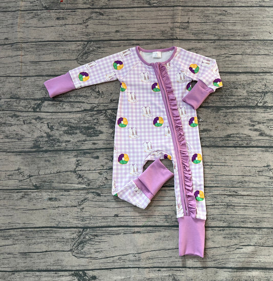 Pre order mardi gras girl zip sleeper