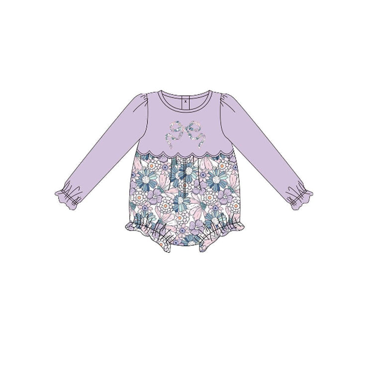 Pre order long sleeve floral coquette bubble