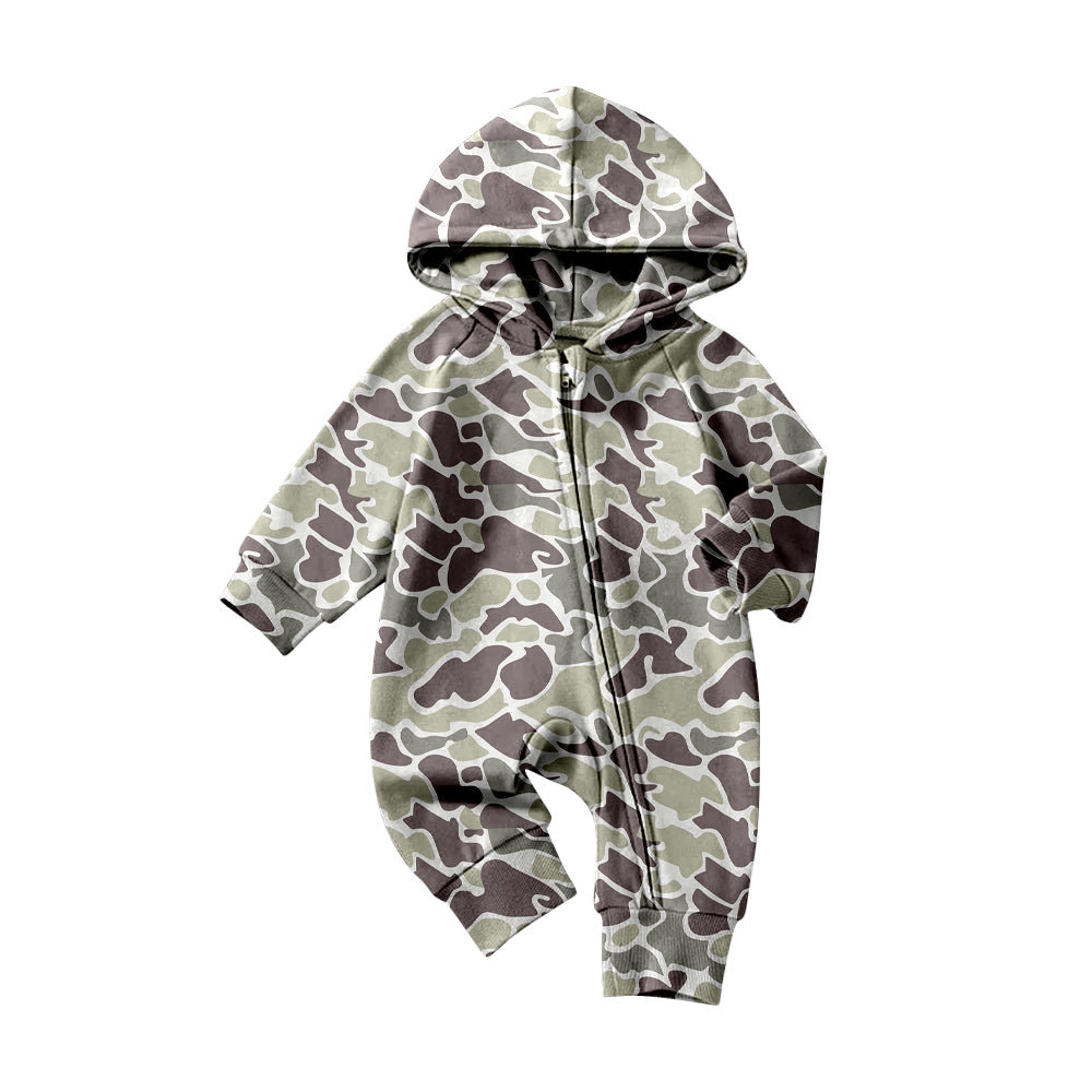 Pre order zipper camo hooded sleeper