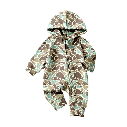 Pre order zipper camo hooded sleeper