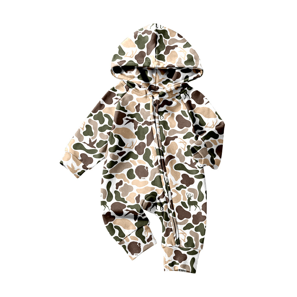Pre order zipper camo hooded sleeper