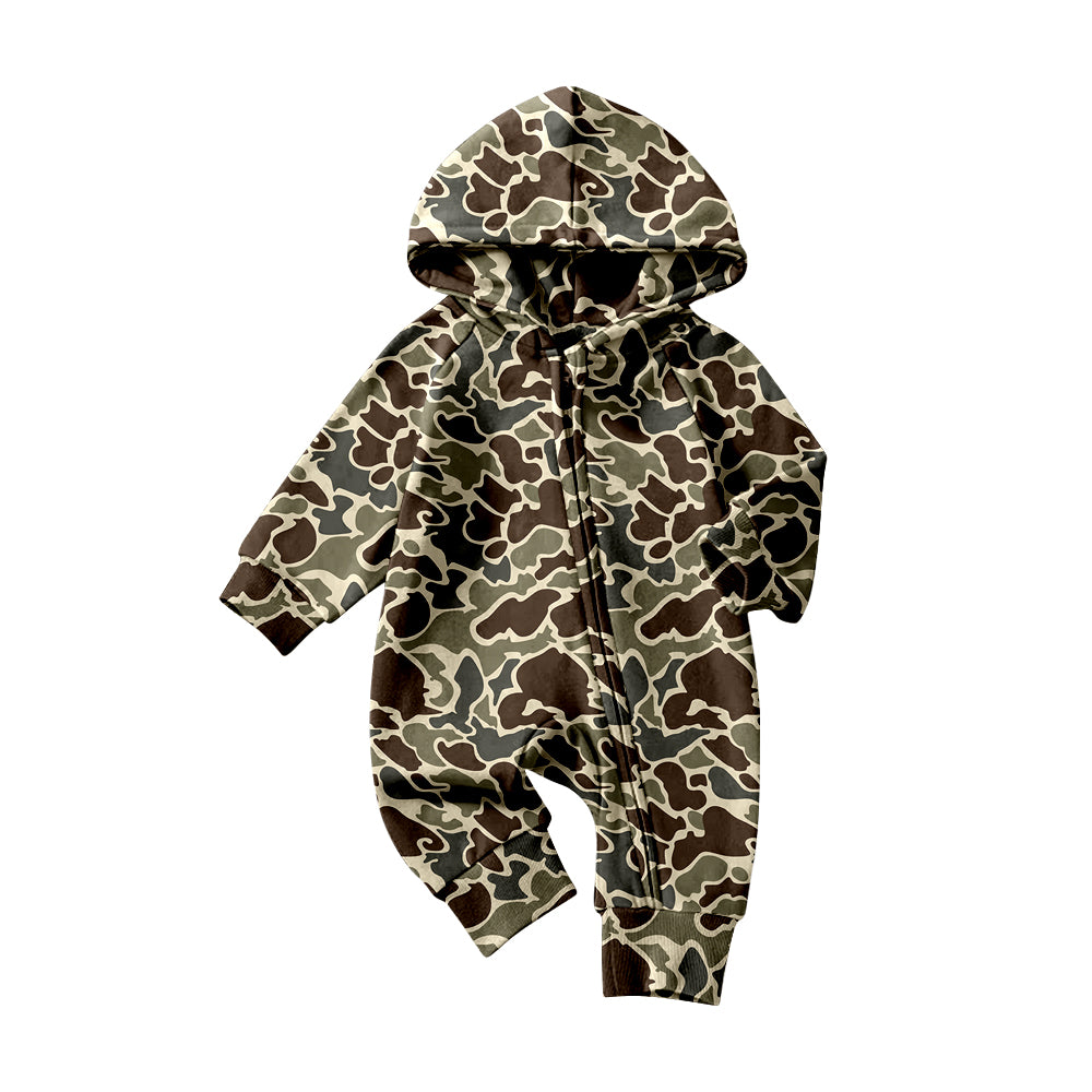 Pre order zipper camo hooded sleeper